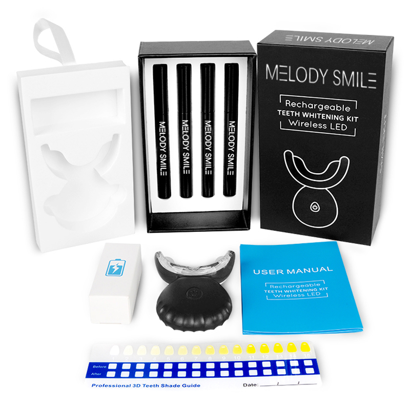 Teeth Whitening Logo - Blue Light LED Teeth Whitening Kit