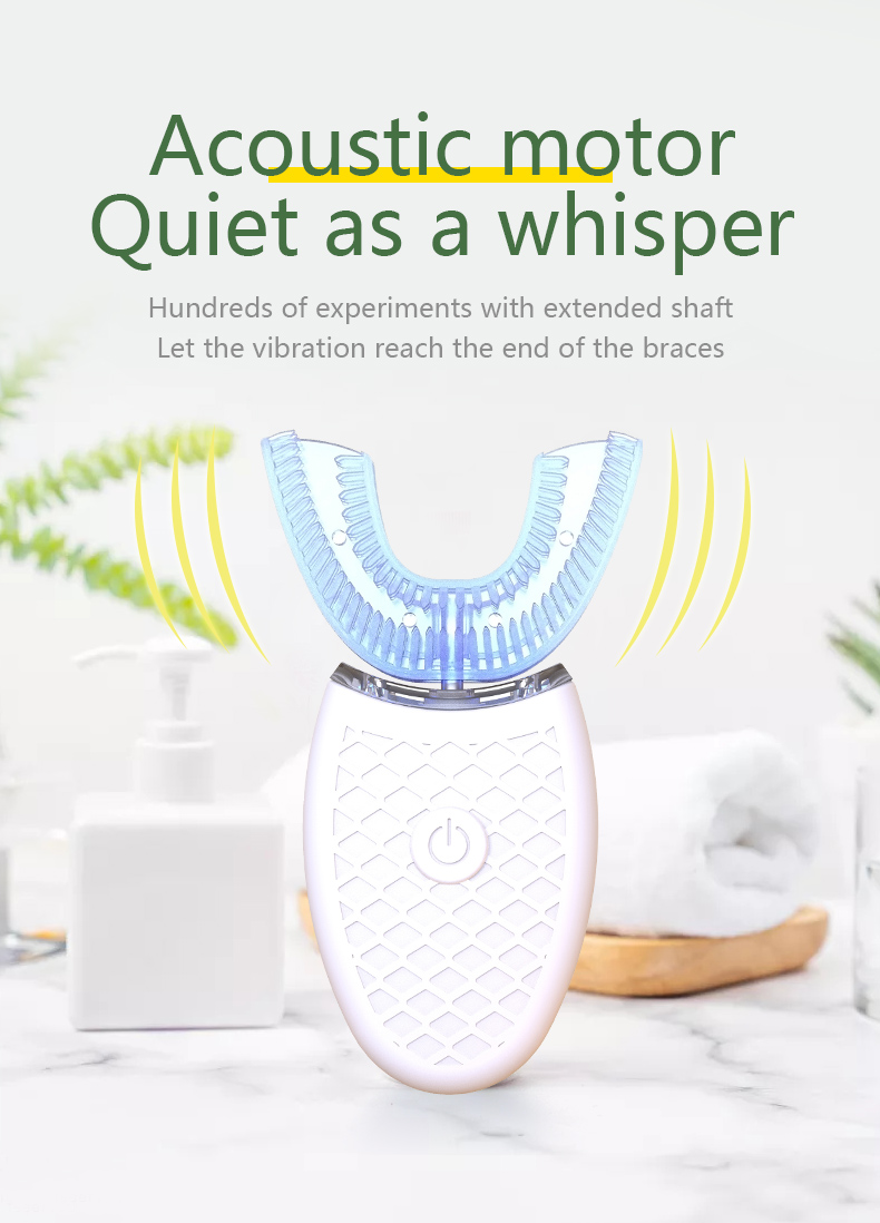 Electric Toothbrush Sonic - Intelligent U-Type Toothbrush 360 Degrees Sonic