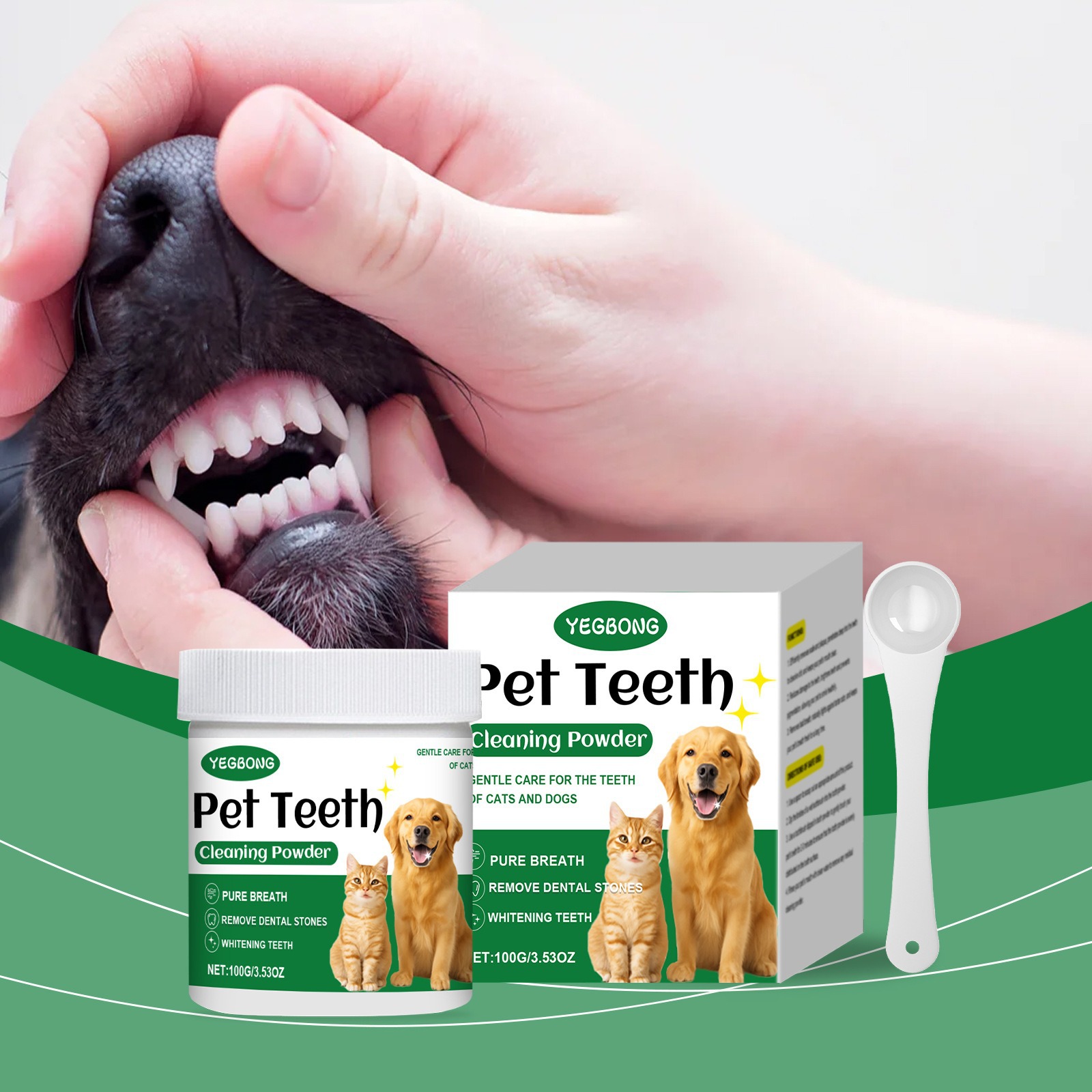 Teeth Whitening Diy - Pet Teeth Cleaning Powder Reduce Dental