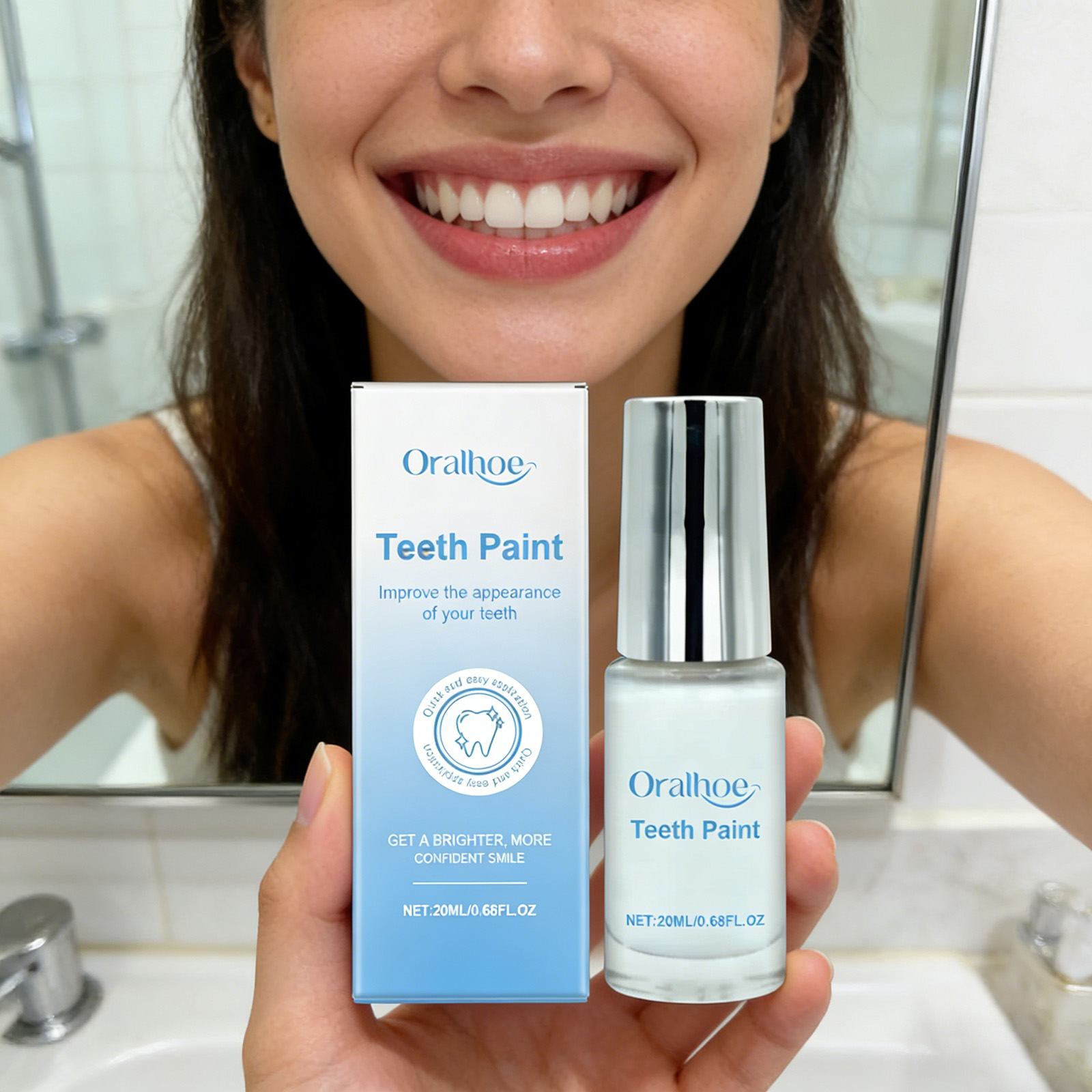 Teeth Whitening With Hydrogen Peroxide - 20ml Teeth Whitening Paint - Instant