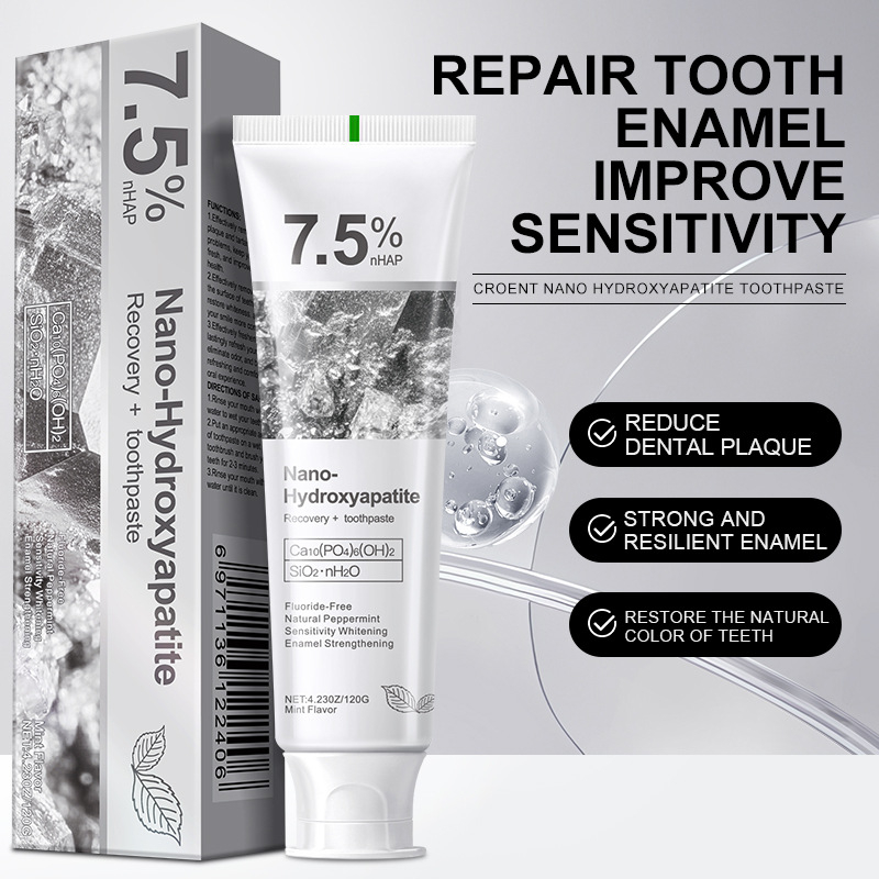 Teeth Whitening With Hydrogen Peroxide - 1/3pcs 7.5% Hydroxyphosphate Gray Stone Toothpaste