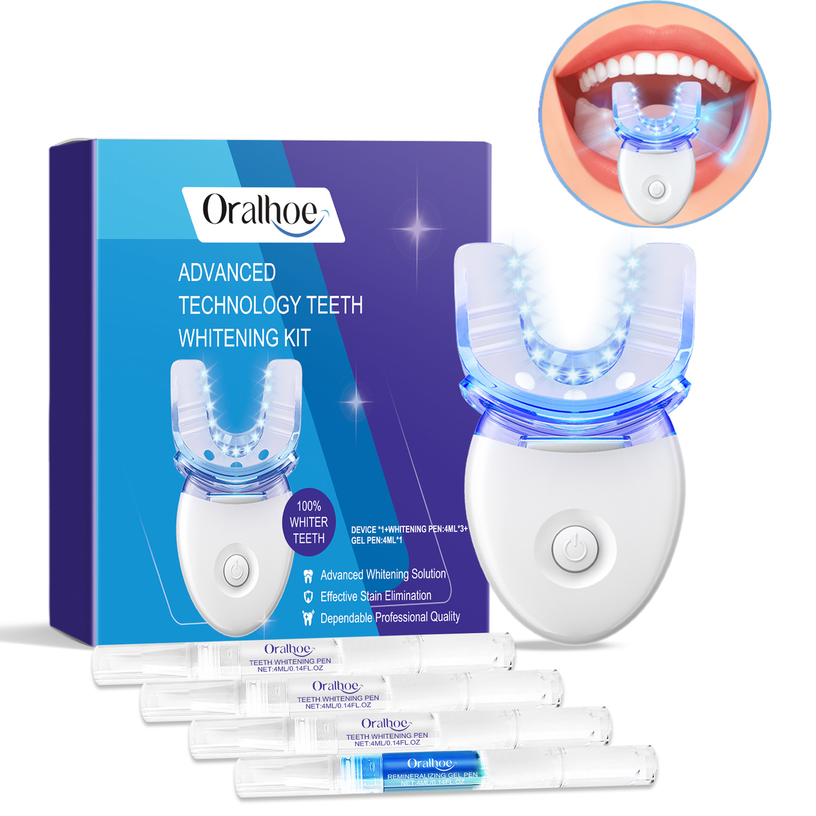 Teeth Whitening Uv - Professional Teeth Whitening LED Light Kit