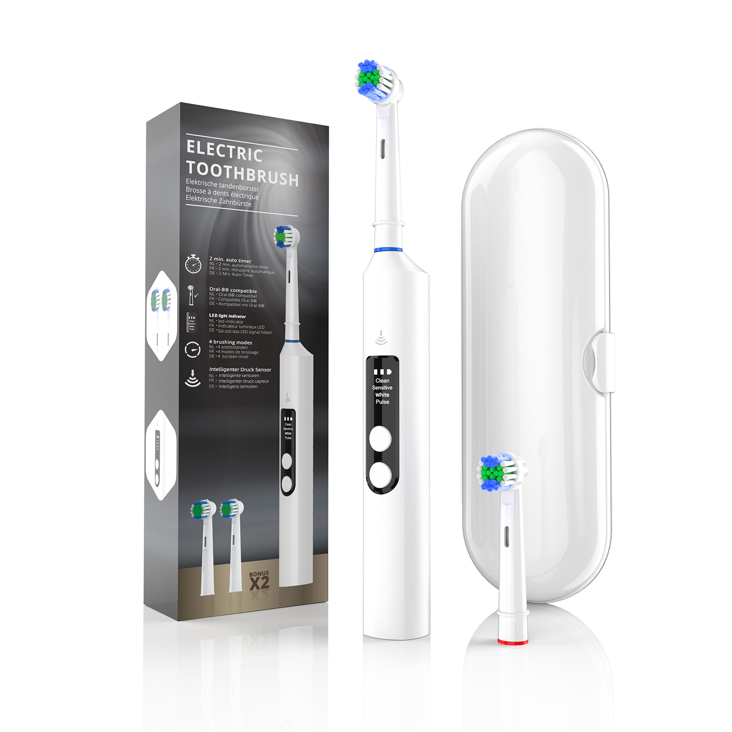 Wireless Rechargeable Fully Au - Electric Toothbrush Sonic avaliação e preço