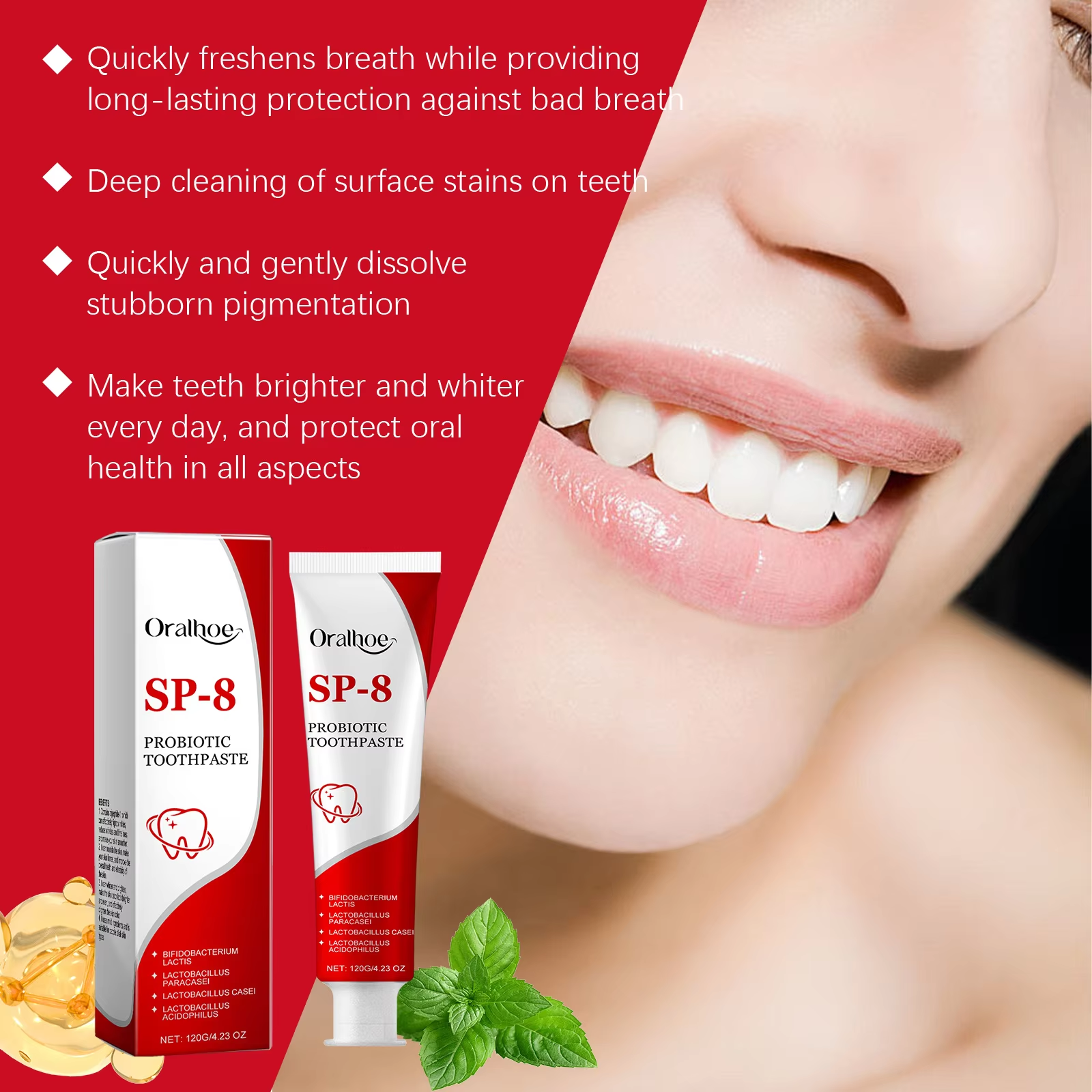 Sp-8 Probiotic Toothpaste Brig - Teeth Whitening That Works avaliação e preço