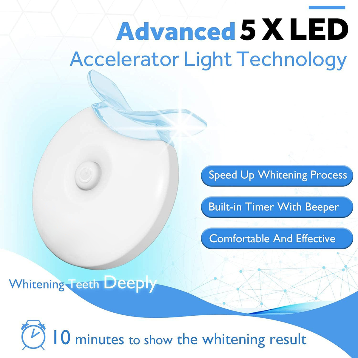 Teeth Whitening Kit - 5X LED L - Teeth Whitening With Hydrogen Peroxide avaliação e preço
