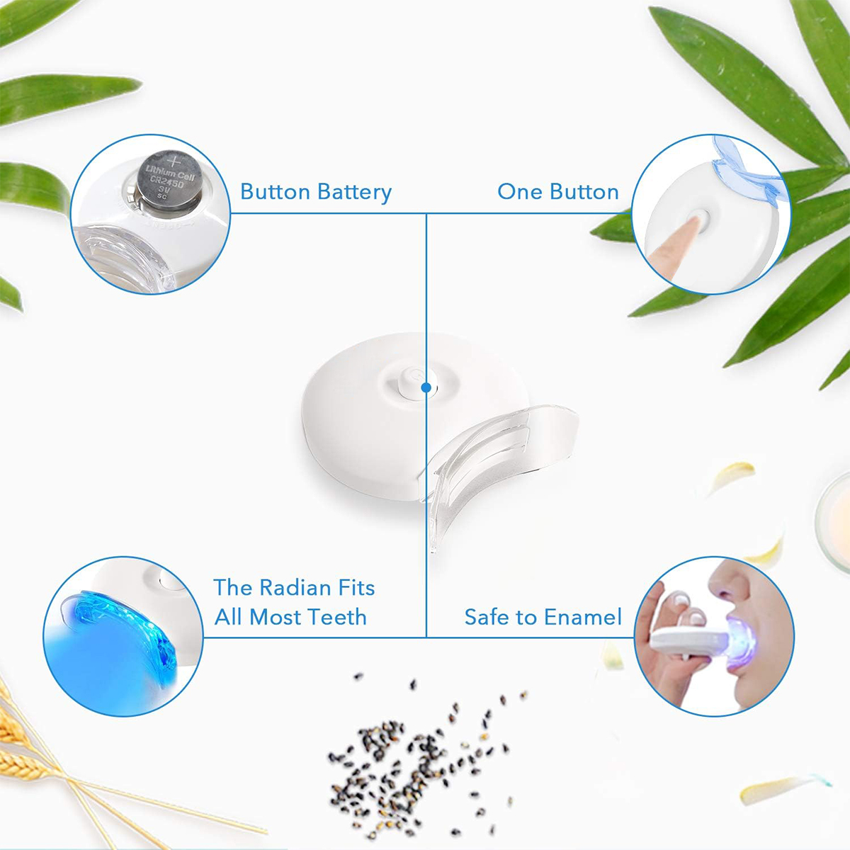 Teeth Whitening Kit - 5X LED L - Teeth Whitening With Hydrogen Peroxide avaliação e preço