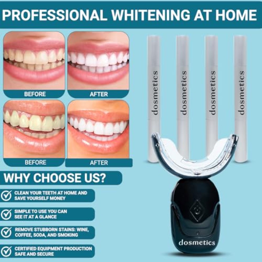 Teeth Whitening Kit with LED L - Teeth Whitening Gel Pen avaliação e preço
