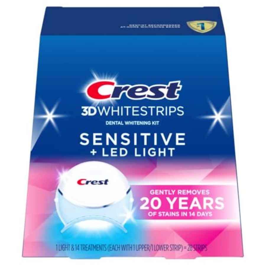 Crest 3D Whitestrips Sensitive - Teeth Whitening Strips avaliação e preço