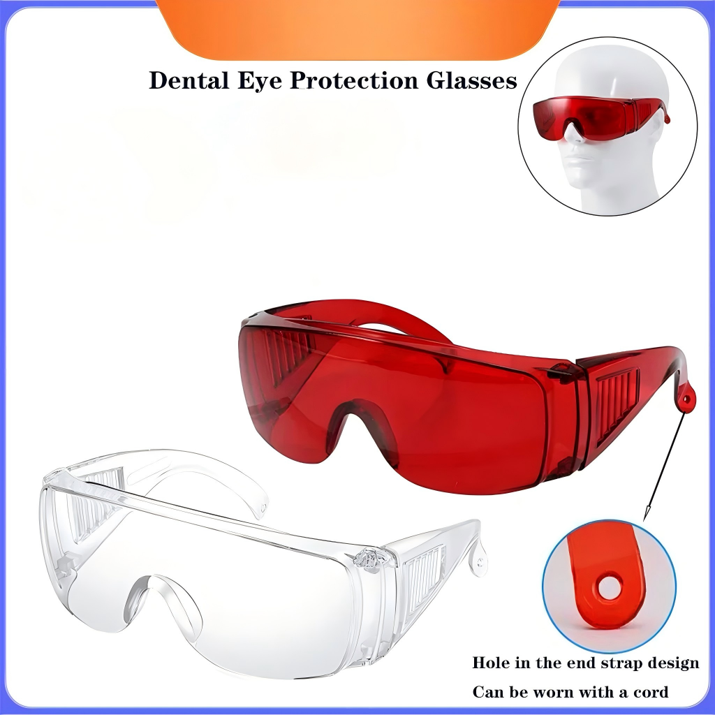 Red and White Dental Safety Go - Teeth Whitening Uv avaliação e preço