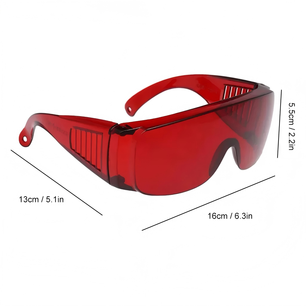 Red and White Dental Safety Go - Teeth Whitening Uv avaliação e preço