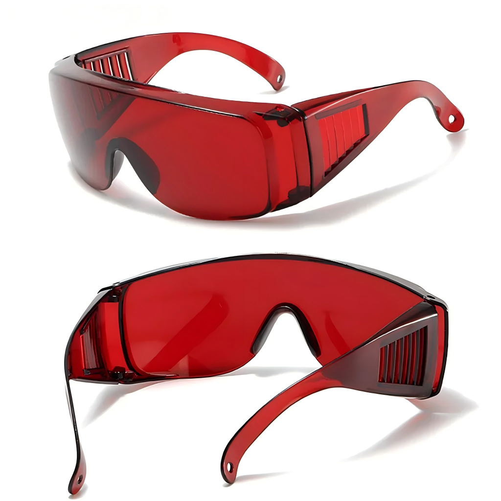 Red and White Dental Safety Go - Teeth Whitening Uv avaliação e preço
