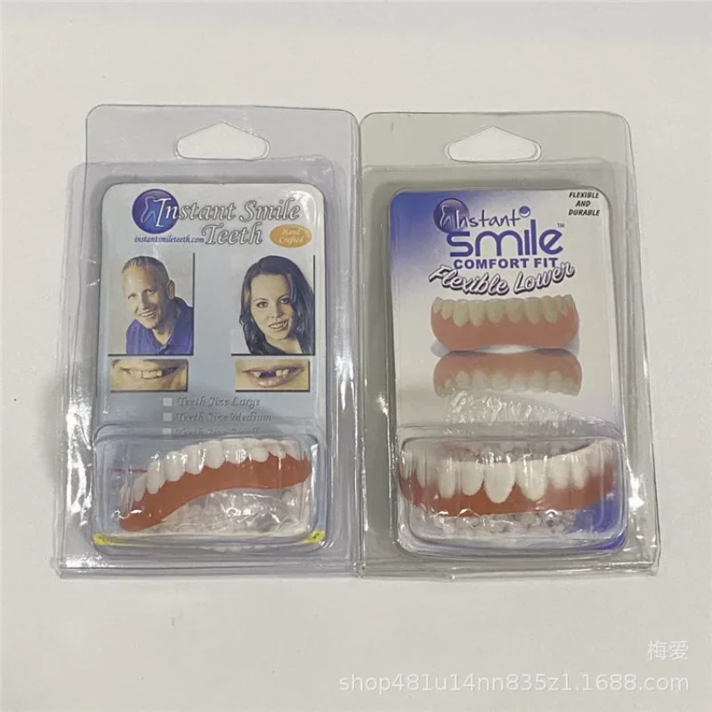 Silicone Upper Lower Veneers,  - Teeth Whitening Paste avaliação e preço