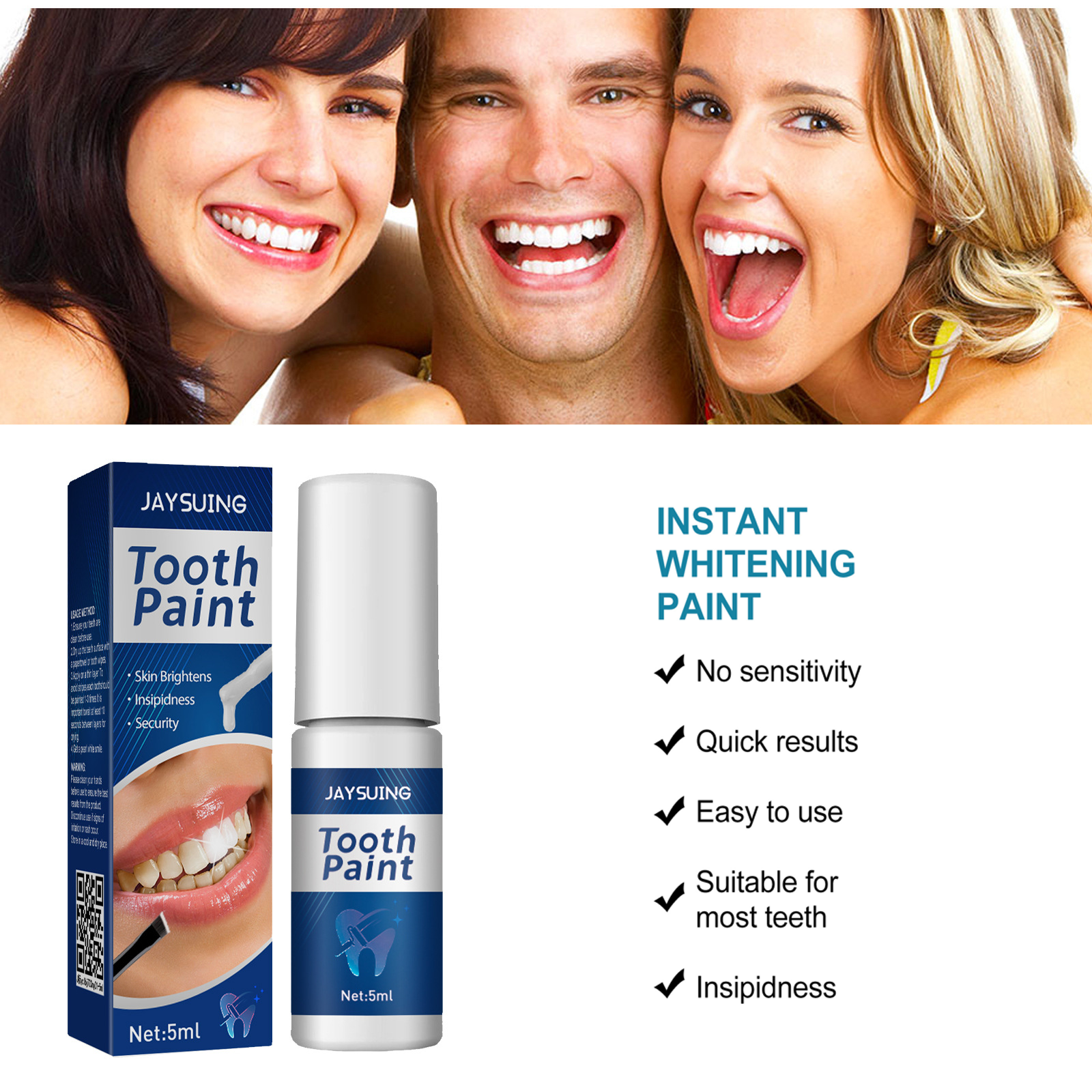 Teeth Brighten Paint Instantly - Teeth Whitening Gel Pen avaliação e preço