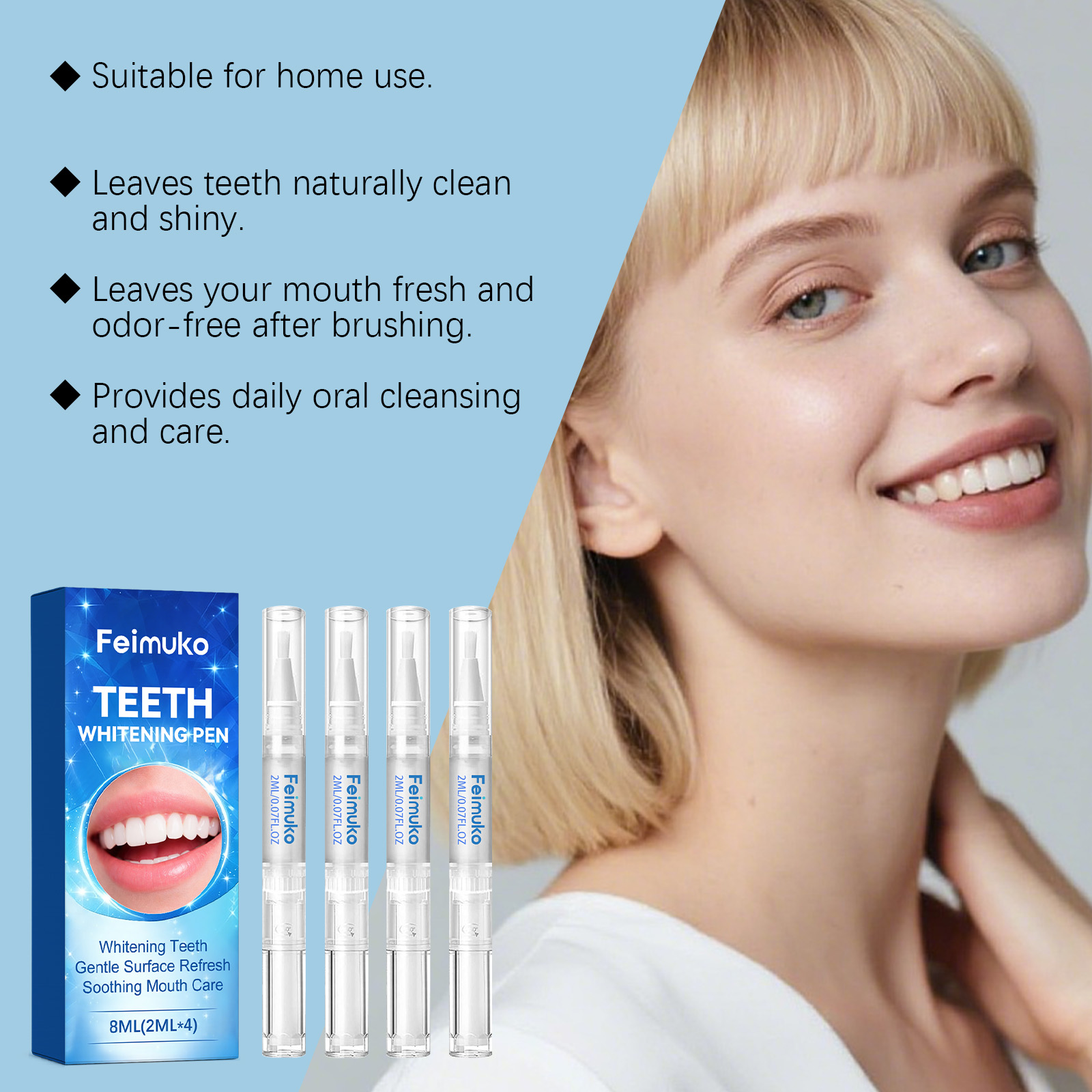 Feimuko 8ml Teeth Gel Pen Gent - Teeth Whitening With Hydrogen Peroxide avaliação e preço