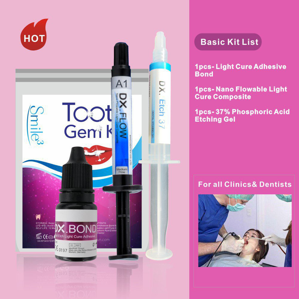 HOT Tooth Gem Kit Teeth Decora - Teeth Whitening With Hydrogen Peroxide avaliação e preço