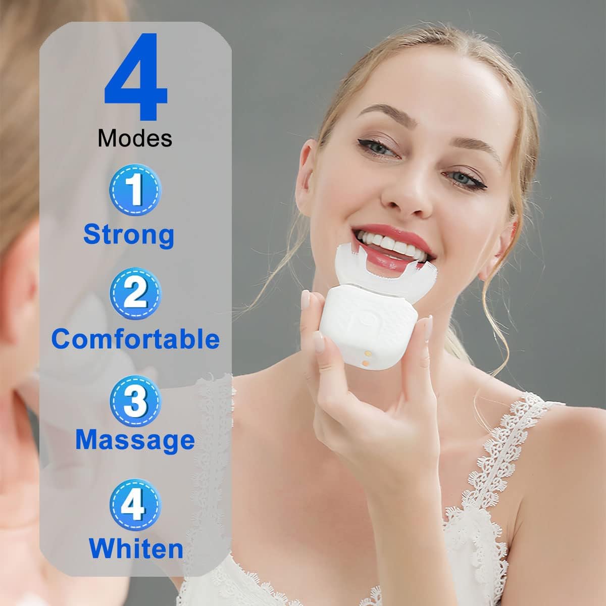 Dental Care U shape electric t - Teeth Whitening Uv avaliação e preço