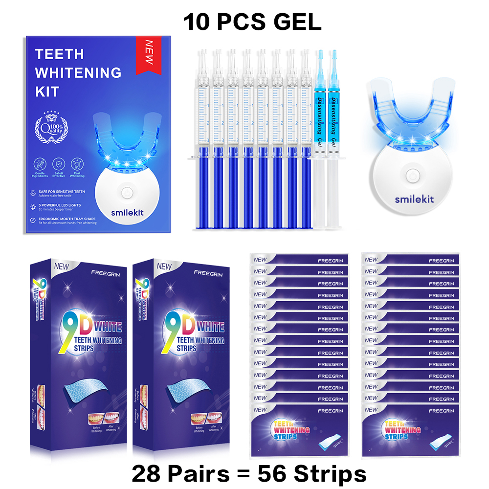 Teeth Whitening Kit - 5X LED L - Teeth Whitening With Hydrogen Peroxide avaliação e preço