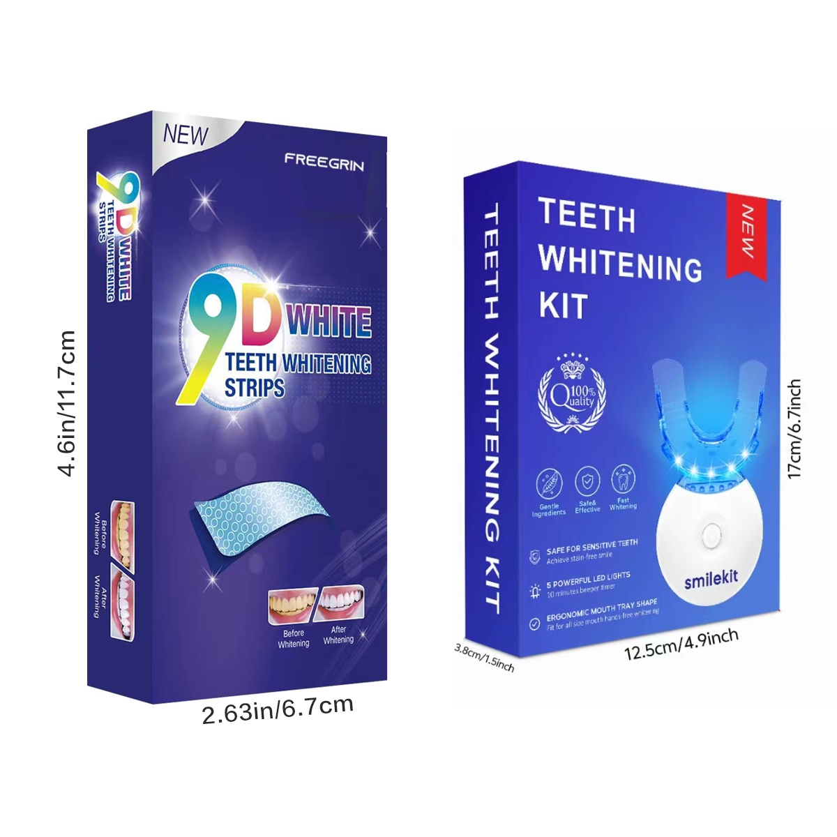 Teeth Whitening Kit - 5X LED L - Teeth Whitening With Hydrogen Peroxide avaliação e preço