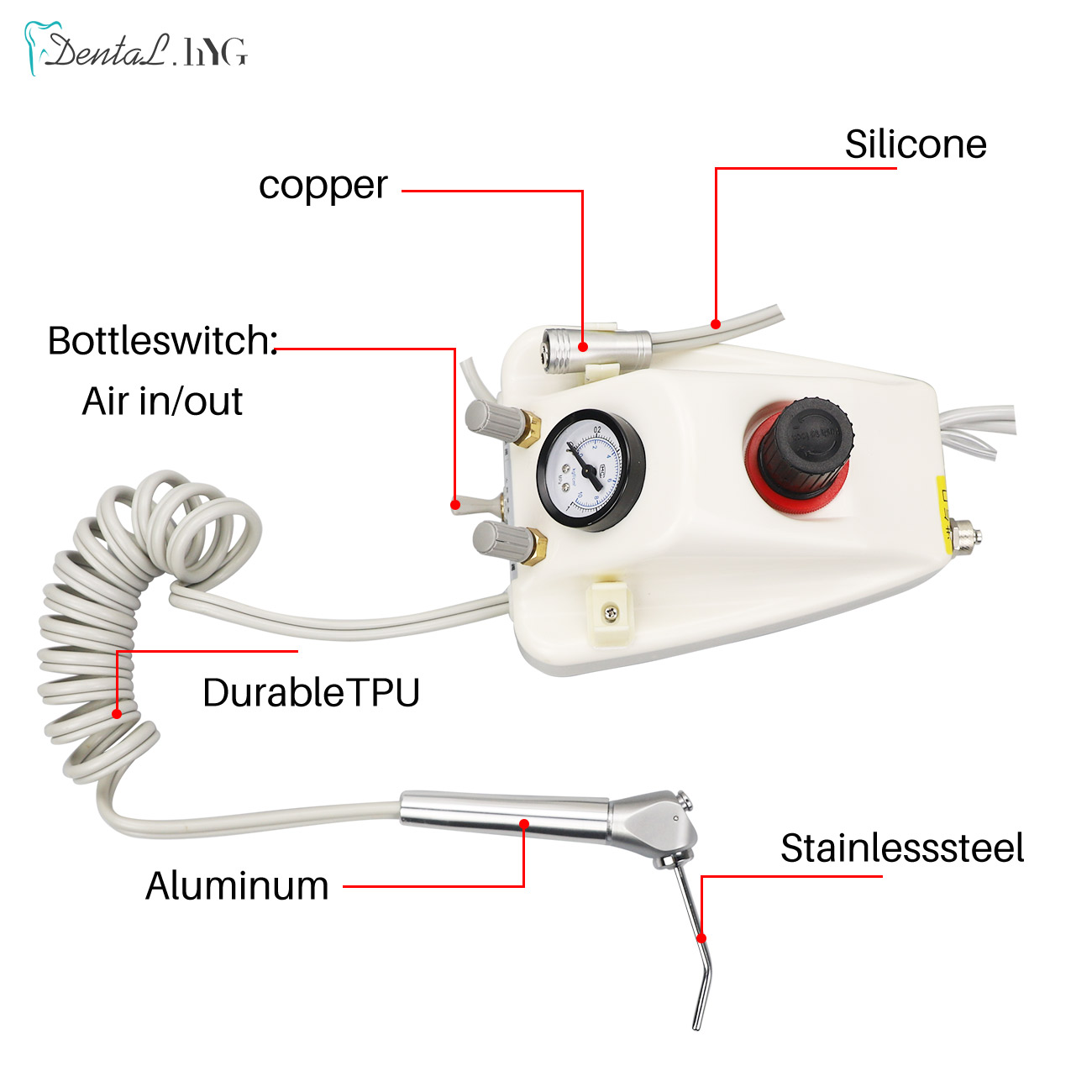 Portable Dental Air Turbine Un - Teeth Whitening That Works avaliação e preço
