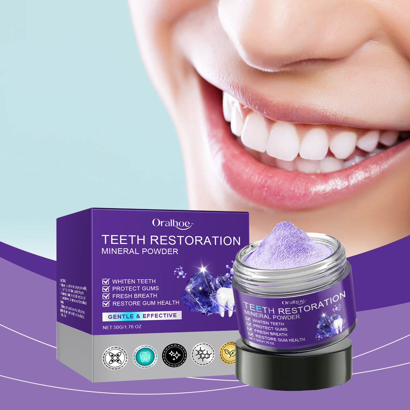 Teeth Restoration Mineral Powd - Teeth Whitening Paste avaliação e preço