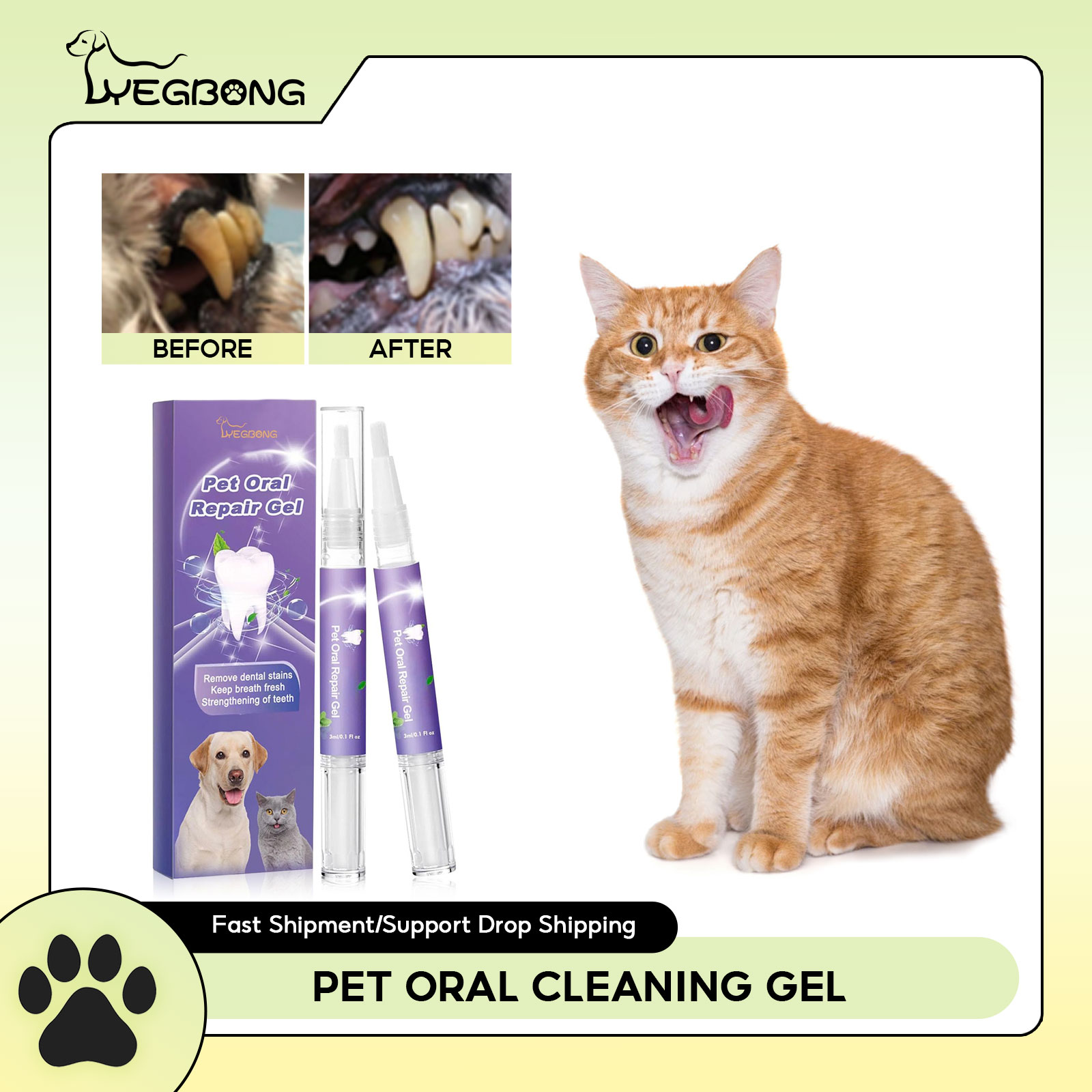Pet Oral Repair Gel Puppy Tart - Teeth Whitening With Hydrogen Peroxide avaliação e preço