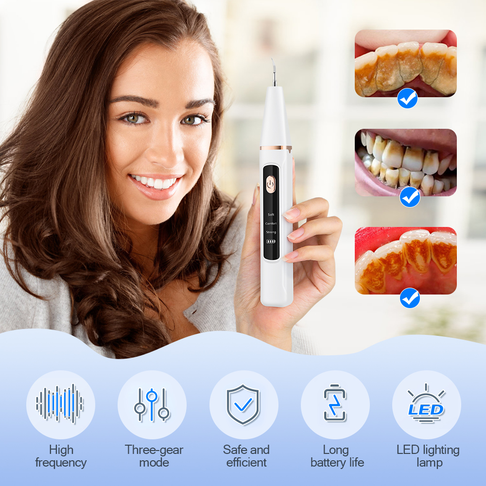 Ultrasonic Dental Calculus Rem - Teeth Whitening Strips avaliação e preço