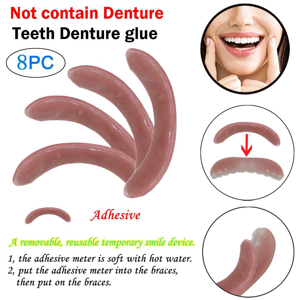 4/8 Pcs Whitening Braces Adhes - Teeth Whitening Strips avaliação e preço