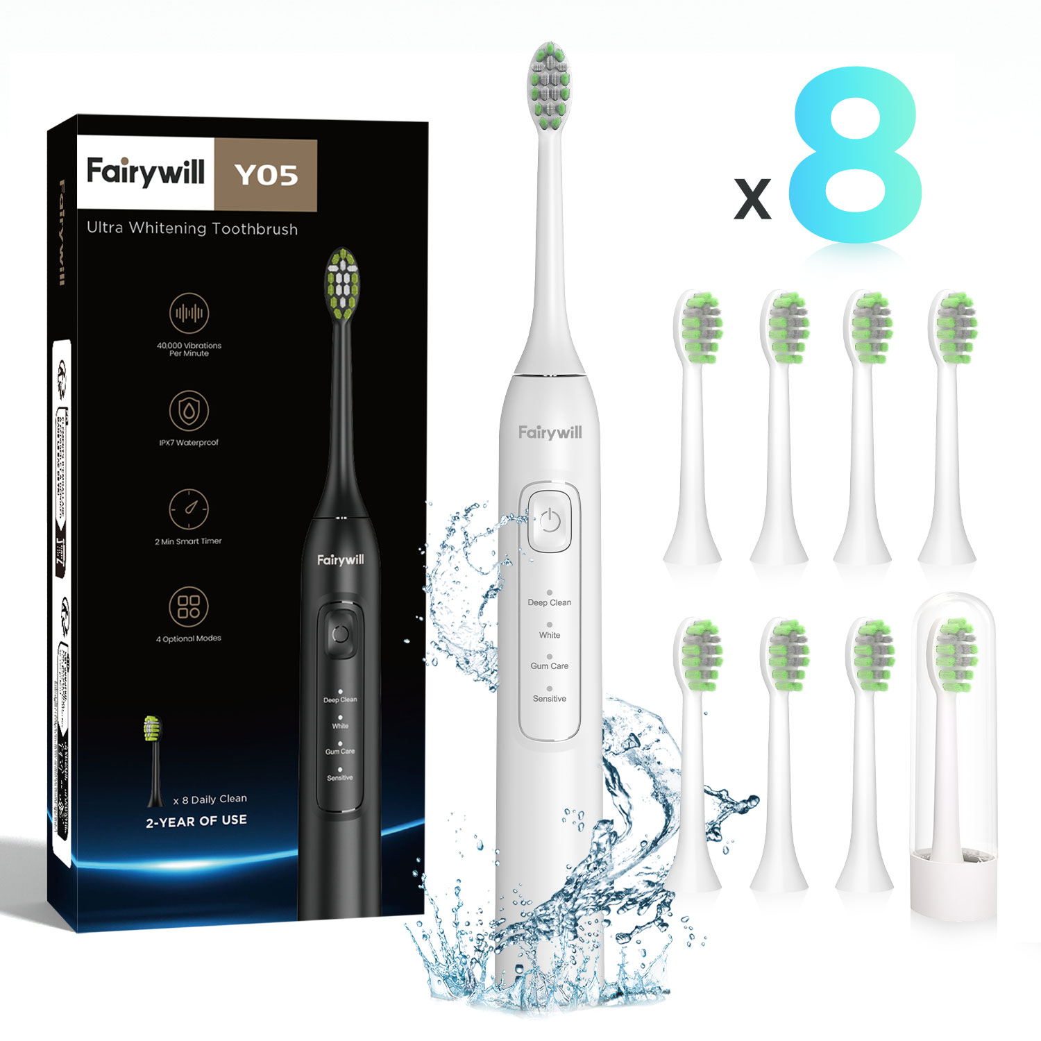 Fairywill Ultrasonic Electric  - Electric Toothbrush Sonic avaliação e preço