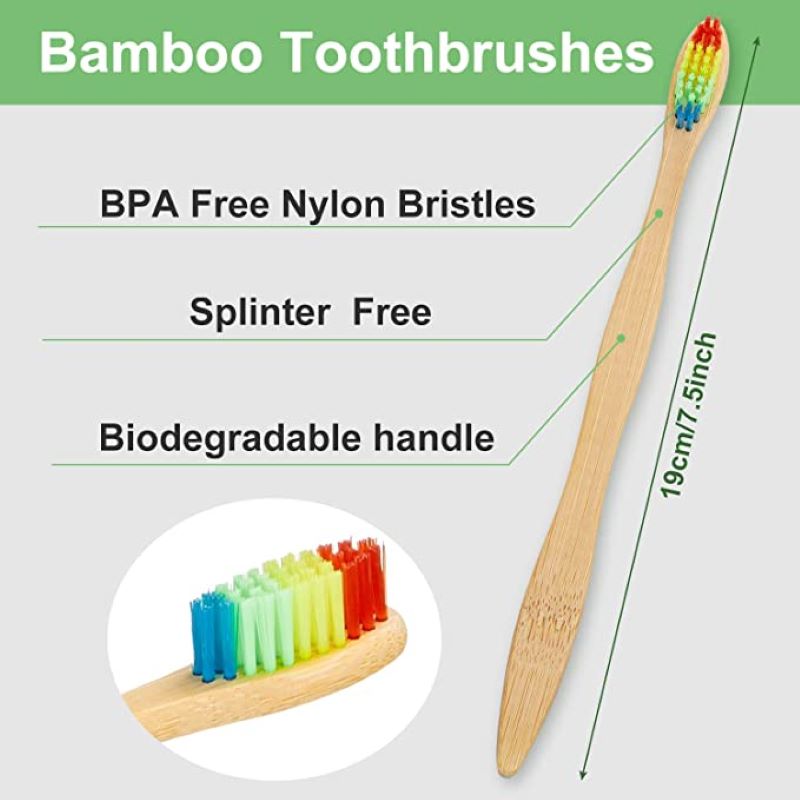 50/100PCS Colorful Natural Bam - Teeth Whitening Logo avaliação e preço