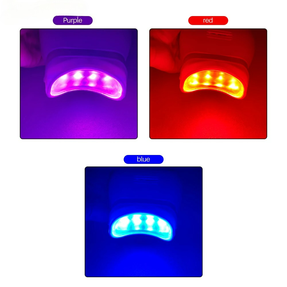 Adjustable 3 Colors LED Teeth  - Teeth Whitening Accelerator avaliação e preço