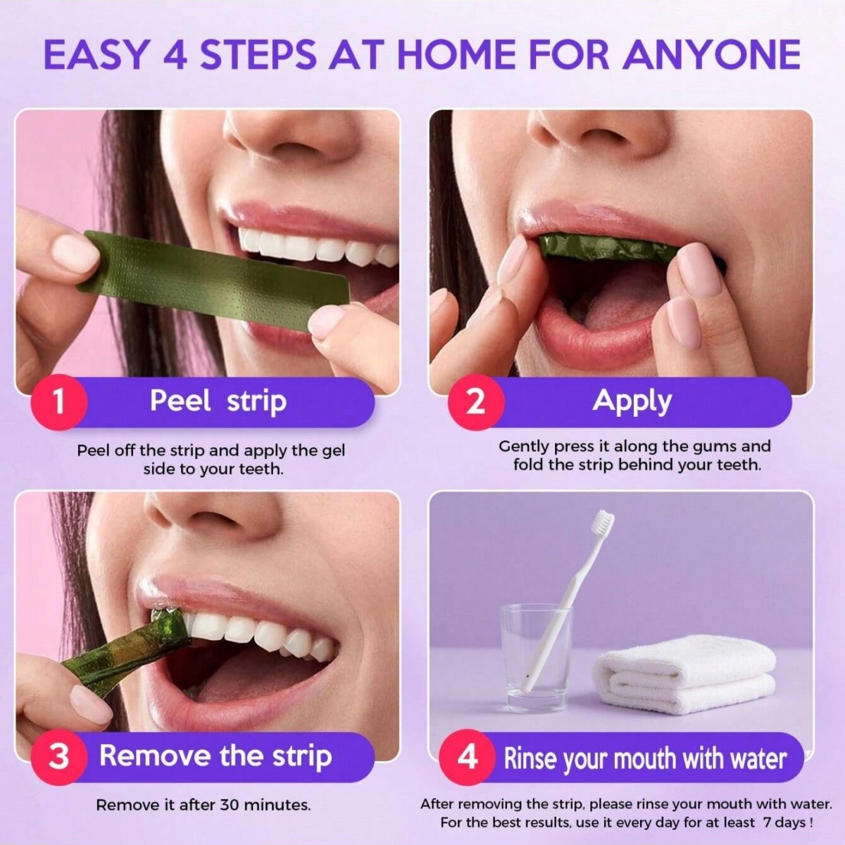 Deluxe Whitening Teeth Sticker - Teeth Whitening With Hydrogen Peroxide avaliação e preço