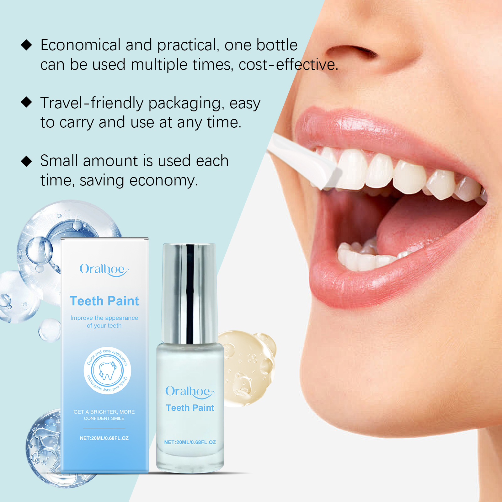 20ml Teeth Whitening Paint - I - Teeth Whitening With Hydrogen Peroxide avaliação e preço
