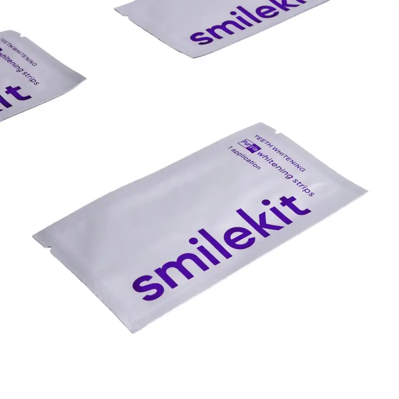 14 Pairs Purple Dental Strips  - Teeth Whitening Gel Pen avaliação e preço