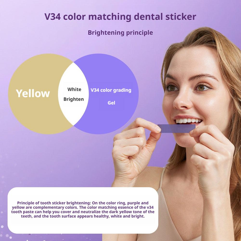 14/28/42PCS V34 Purple Teeth W - Teeth Whitening At Home Kit avaliação e preço