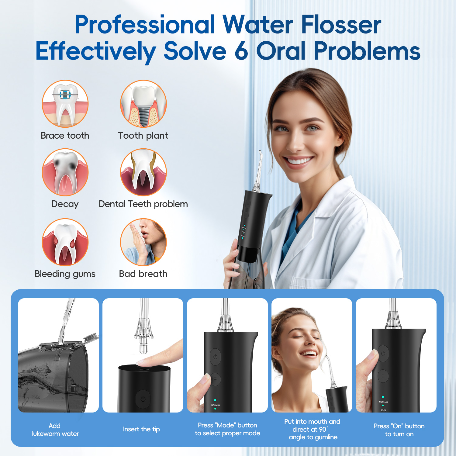 Water Flosser with Electric To - Electric Toothbrush Sonic avaliação e preço