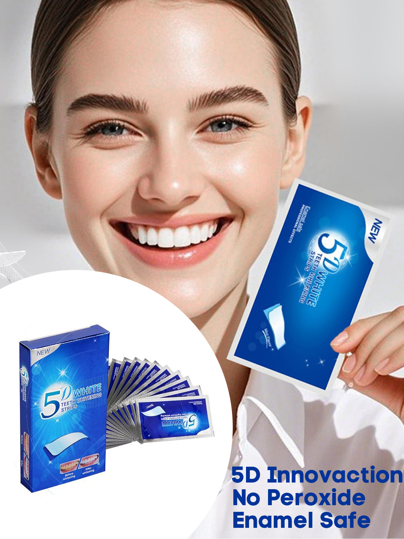 Teeth Whitening Strip 5D 9D Wh - Teeth Whitening At Home Kit avaliação e preço