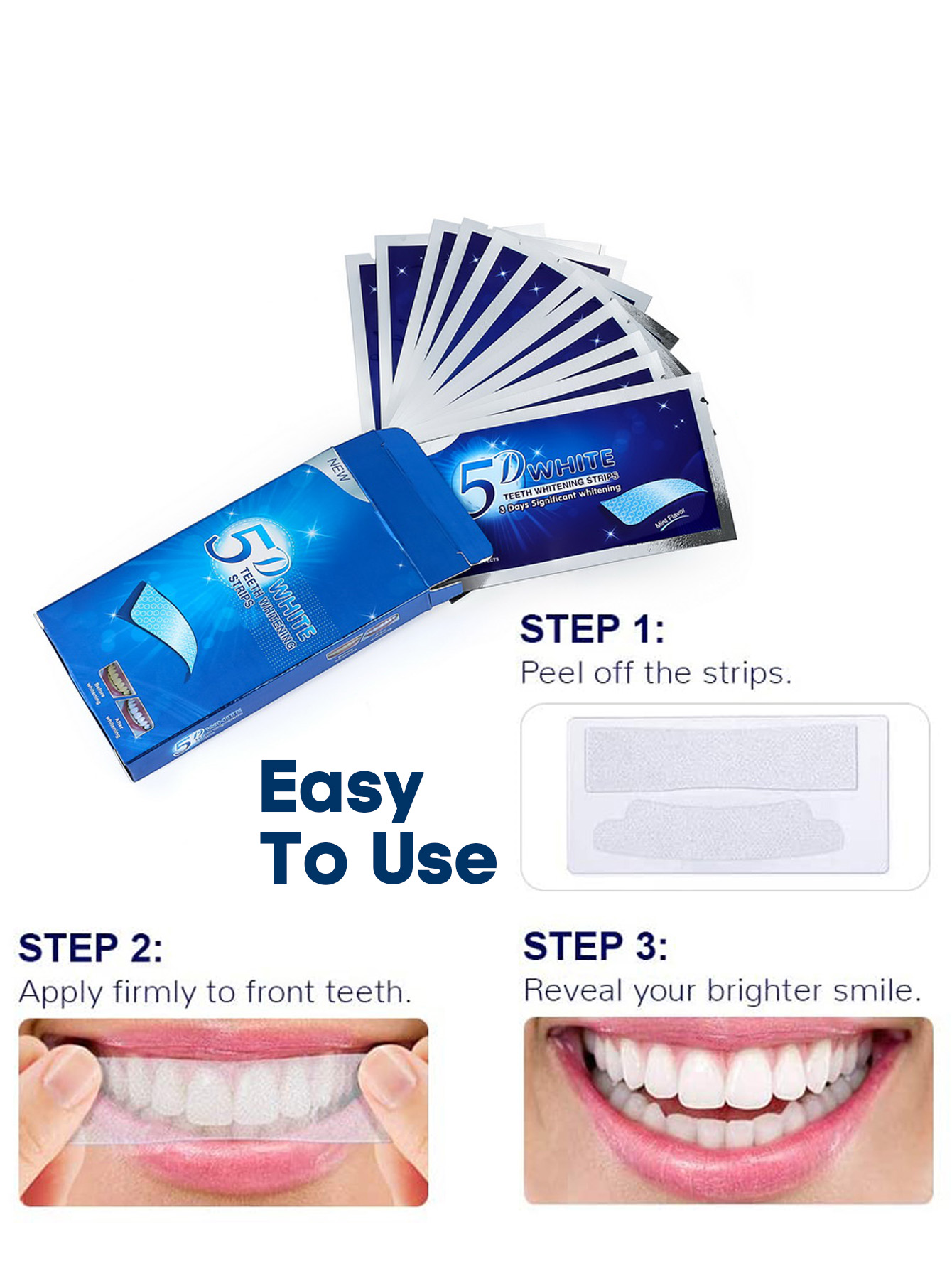 Teeth Whitening Strip 5D 9D Wh - Teeth Whitening At Home Kit avaliação e preço