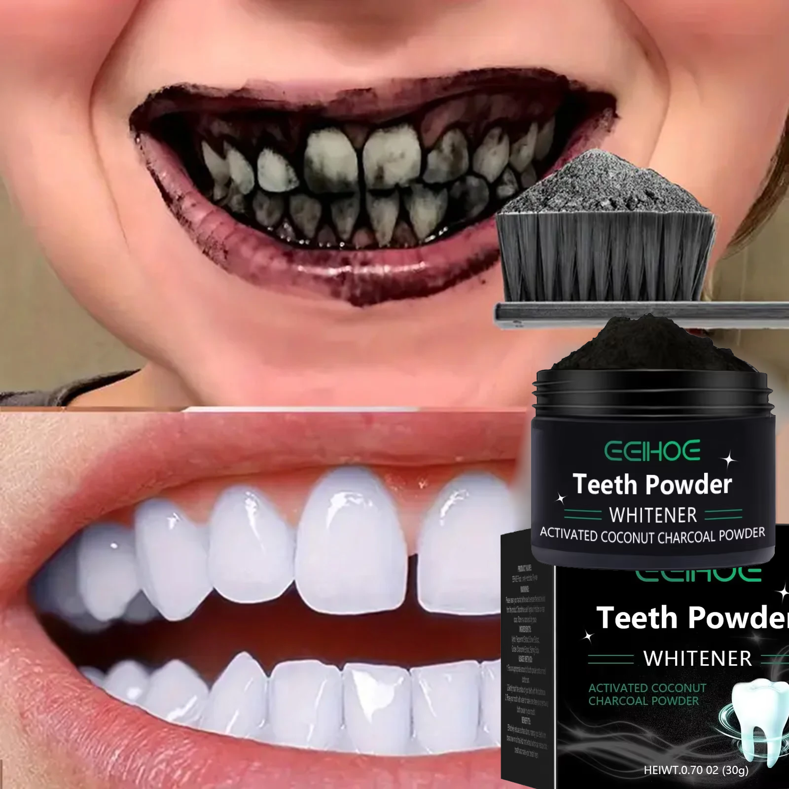 Teeth Brightening Whitening Po - Teeth Whitening Diy avaliação e preço