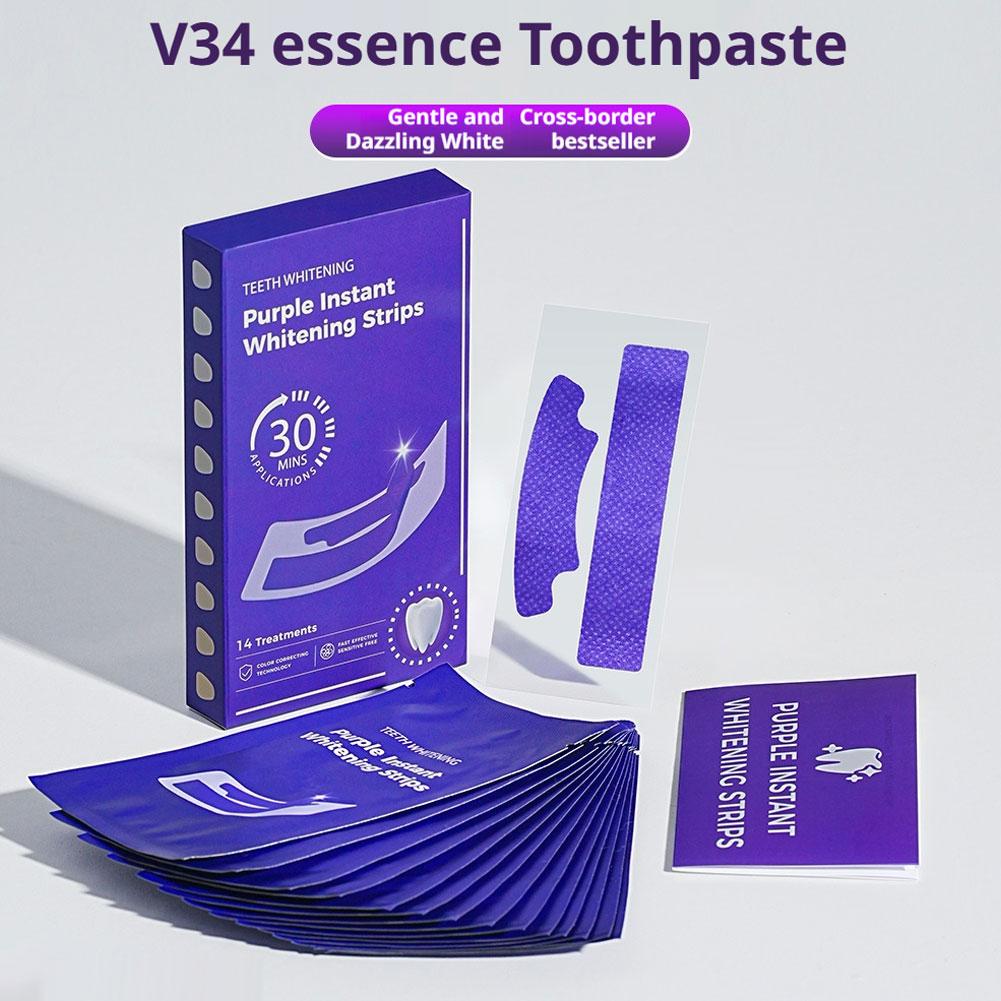 V34 Teeth Whitening Strips - E - Teeth Whitening Diy avaliação e preço