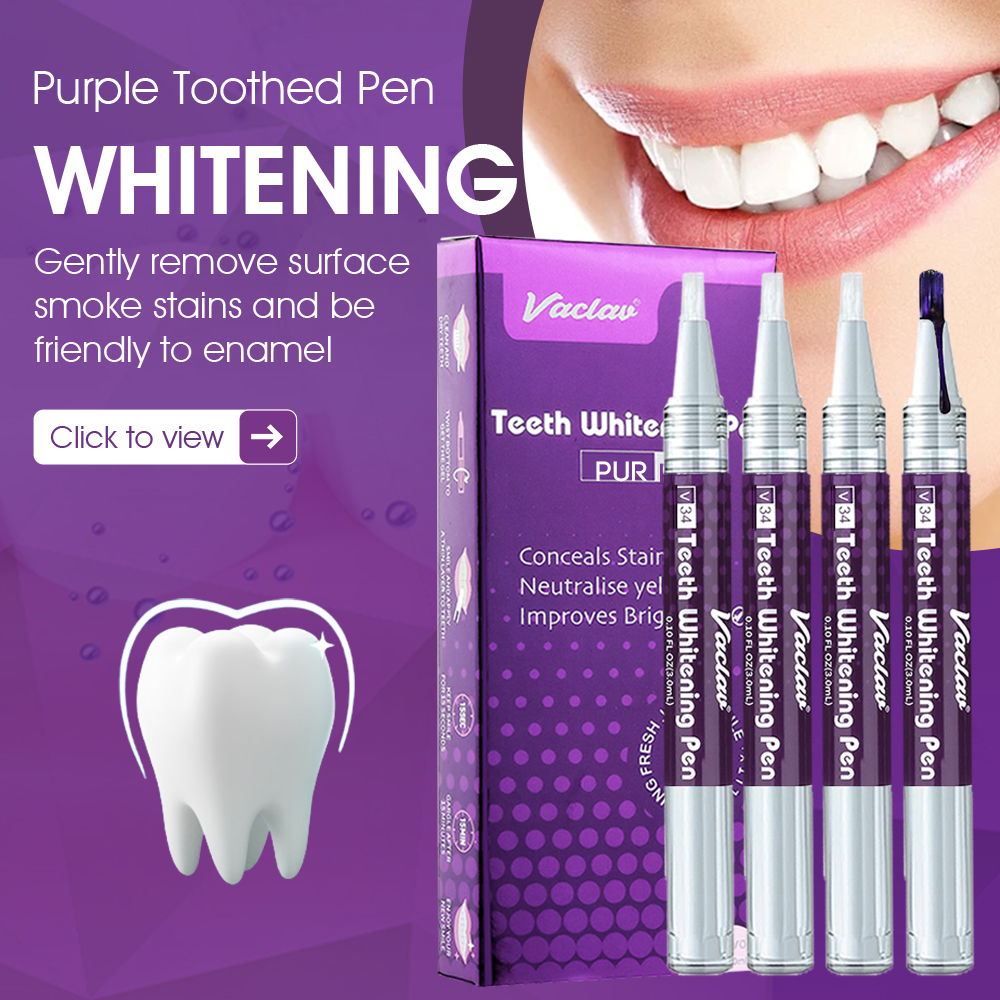 Vaclav V34 Purple teeth whiten - Teeth Whitening With Hydrogen Peroxide avaliação e preço