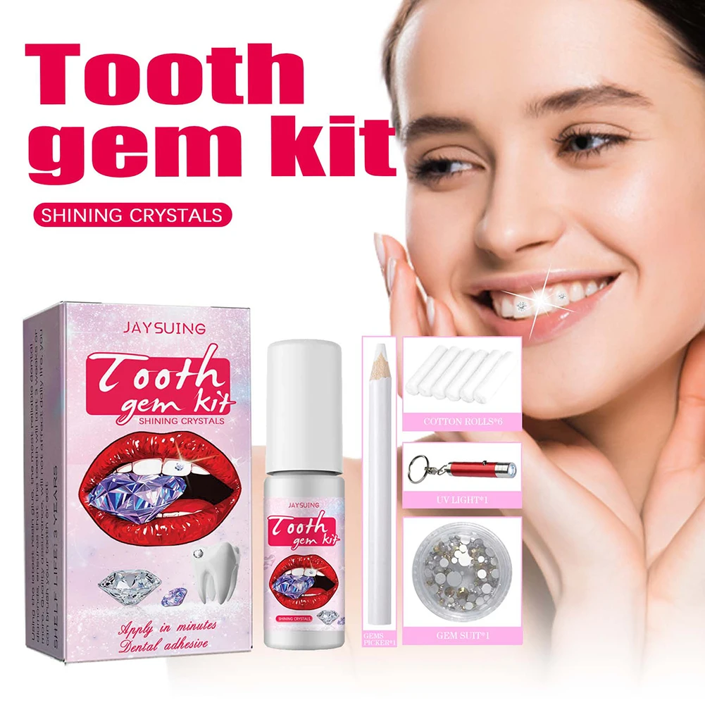 DIY Tooth Gems Kit with Crysta - Teeth Whitening Diy avaliação e preço