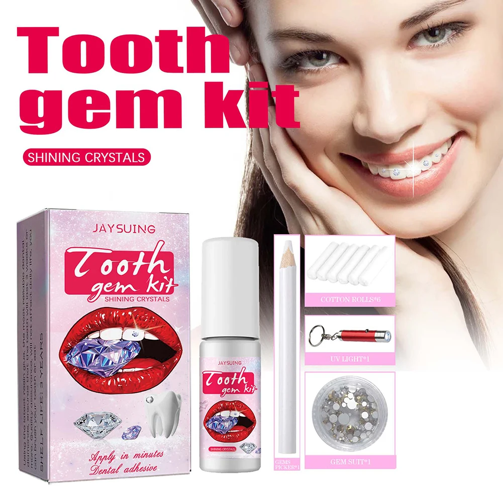 DIY Tooth Gems Kit with Crysta - Teeth Whitening Diy avaliação e preço
