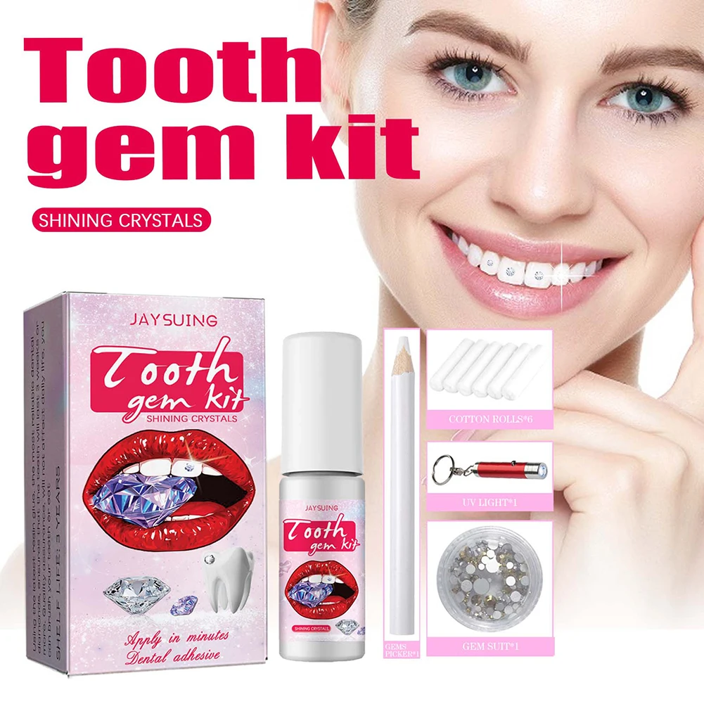 DIY Tooth Gems Kit with Crysta - Teeth Whitening Diy avaliação e preço