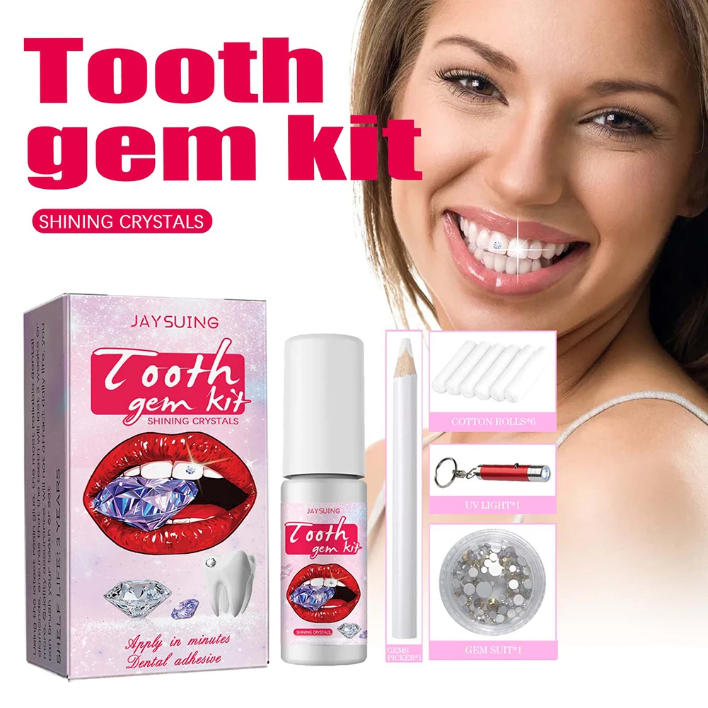 DIY Tooth Gems Kit with Crysta - Teeth Whitening Diy avaliação e preço